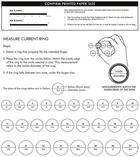 gucci and pandora ring size|how to measure gucci ring size.